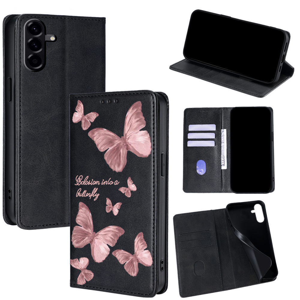 Leatherwork Drawing - Custodia in pelle con motivo a