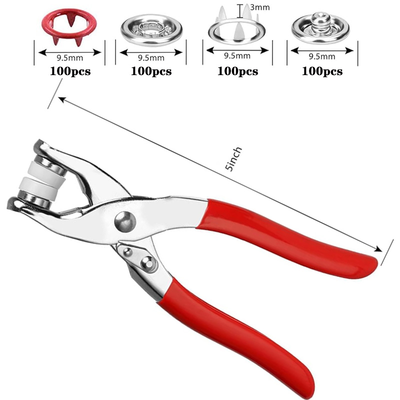 100 set di pinze a scatto pinz - Snap Fastener Setter recensione e prezzo