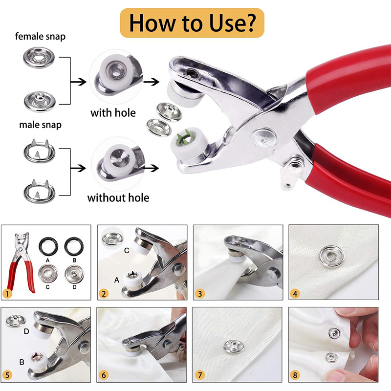 100 set di pinze a scatto pinz - Snap Fastener Setter recensione e prezzo