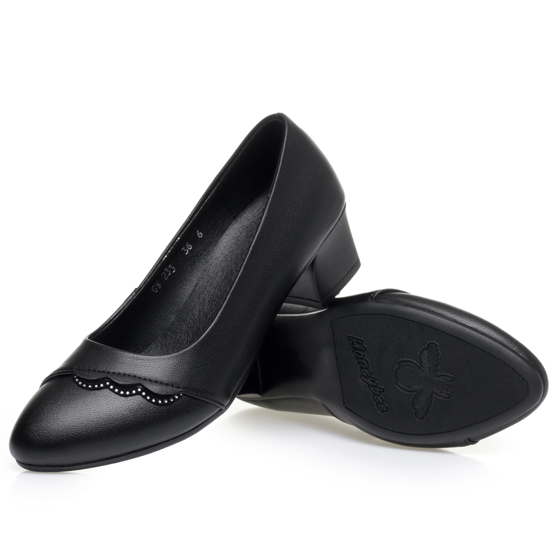 AIYUQI Scarpe con tacco medio  - Leather Work Women Shoes recensione e prezzo